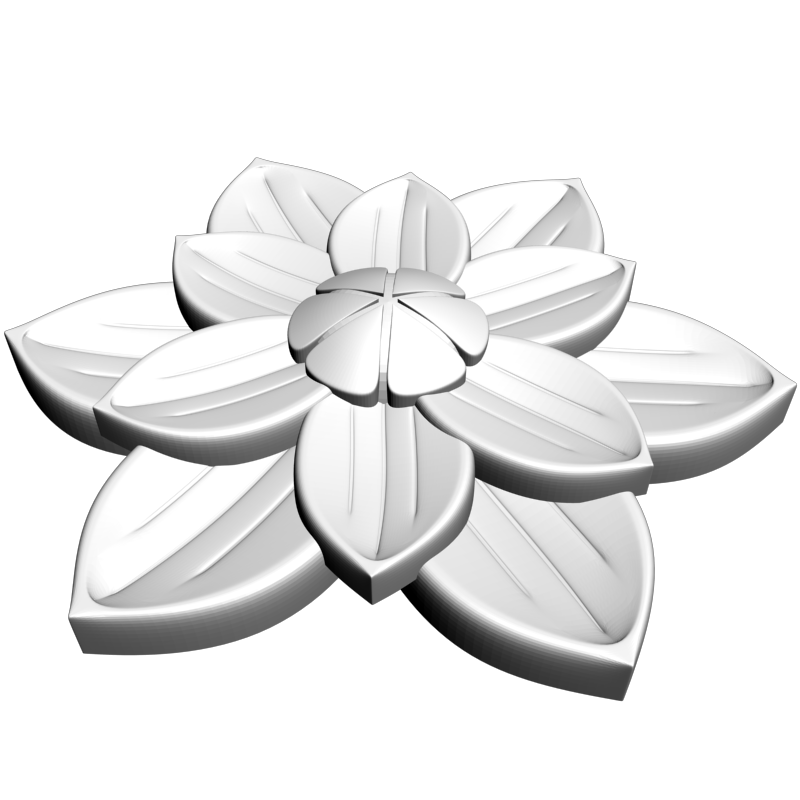 картинка Розетка резная D16-307 3D-STL.COM