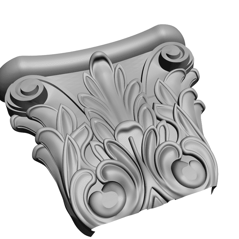 картинка Капитель D6-002 3D-STL.COM