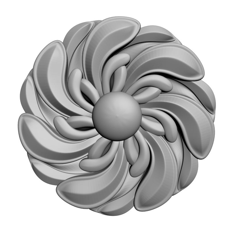 картинка Розетка резная D16-387 3D-STL.COM