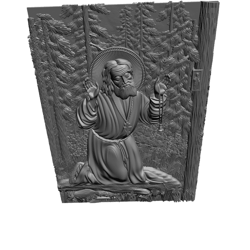 картинка Святой Серофим V3-249 3D-STL.COM