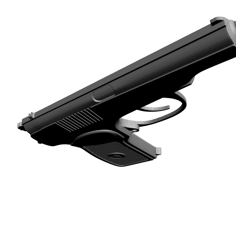 картинка Пистолет RO2-003 3D-STL.COM