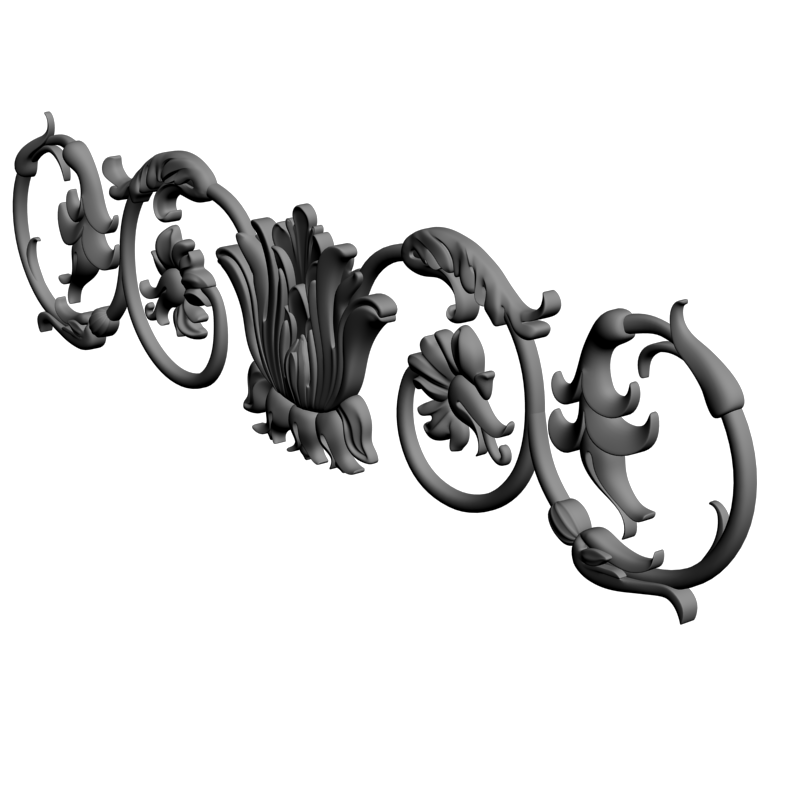 картинка Резная накладка D10-330 3D-STL.COM