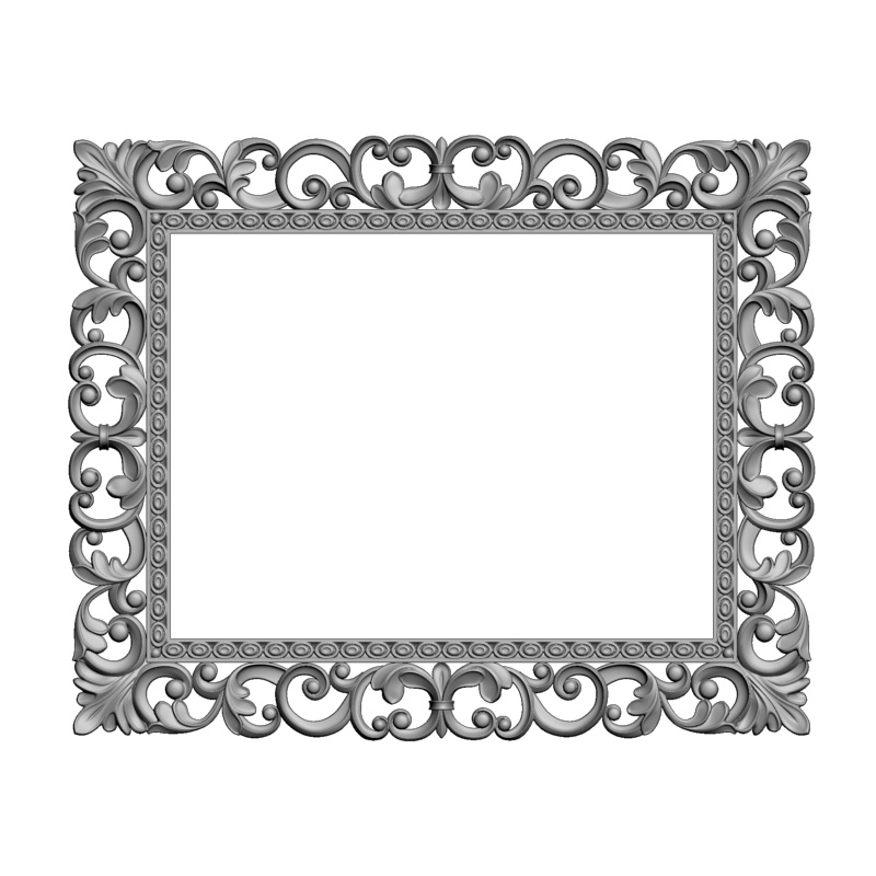 картинка Рамка резная D14-619 3D-STL.COM