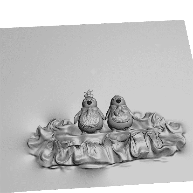 картинка Пингвины PI1-109 3D-STL.COM