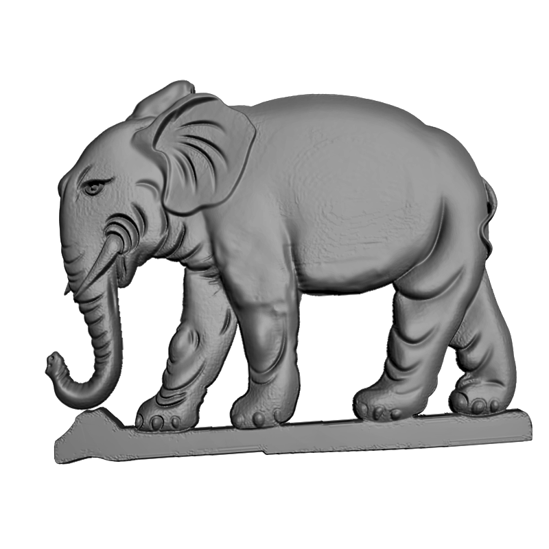 картинка Индийский слон F1-256 3D-STL.COM