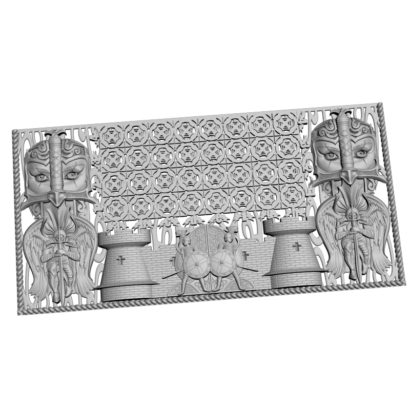 картинка Шахматы Ворота (1 сторона) PI3-121 3D-STL.COM