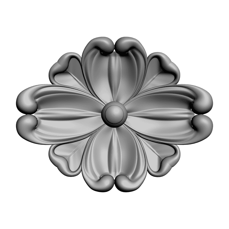 картинка Розетка резная D16-211 3D-STL.COM