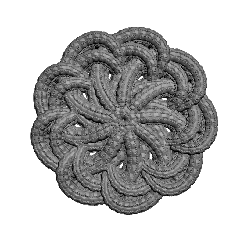 картинка Розетка резная D16-356 3D-STL.COM