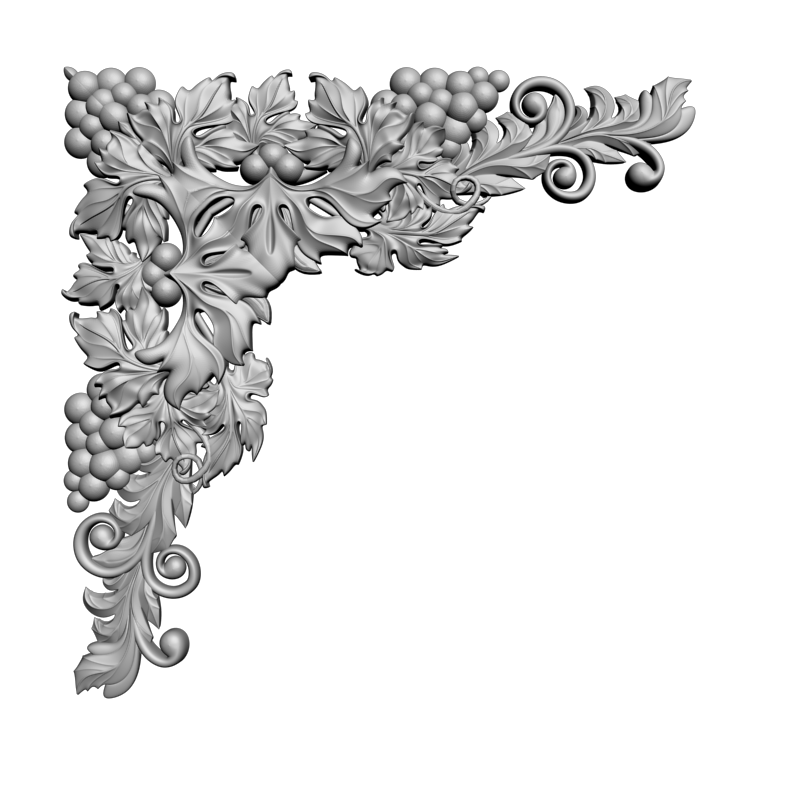 картинка Угловой элемент D19-055 3D-STL.COM