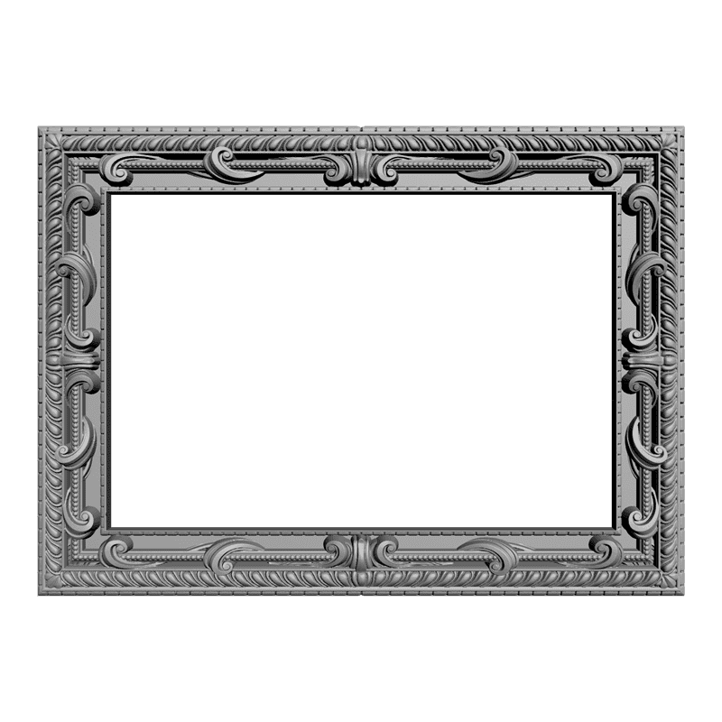 картинка Рамка резная прямоугольная D14-130 3D-STL.COM