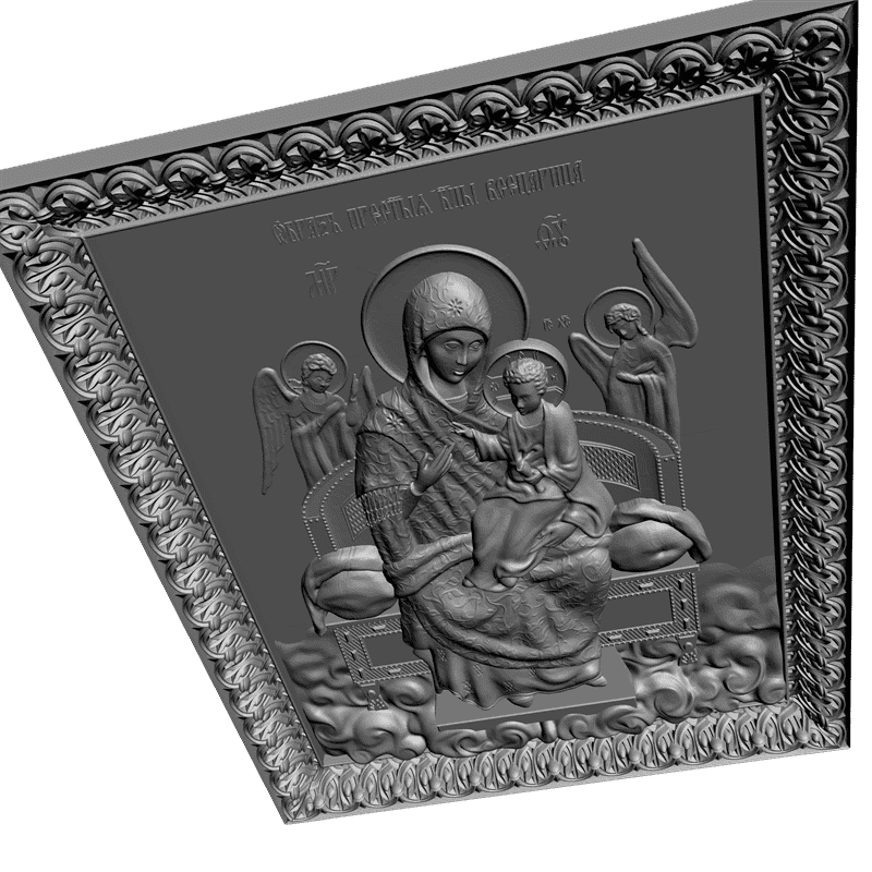 картинка Богородица Всецарица (Пантанасса) V3-020 3D-STL.COM