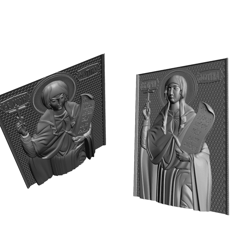 картинка Святая Муч. Фотина V3-329 3D-STL.COM