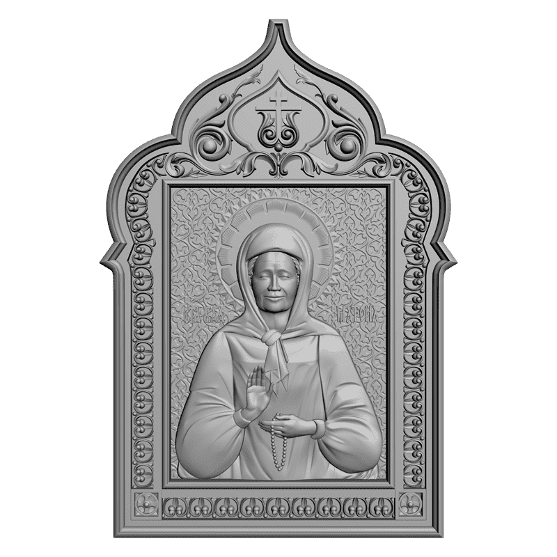 картинка Св. Матрона Московская V3-156 3D-STL.COM