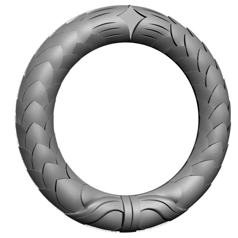 картинка Рамка венок D14-381 3D-STL.COM