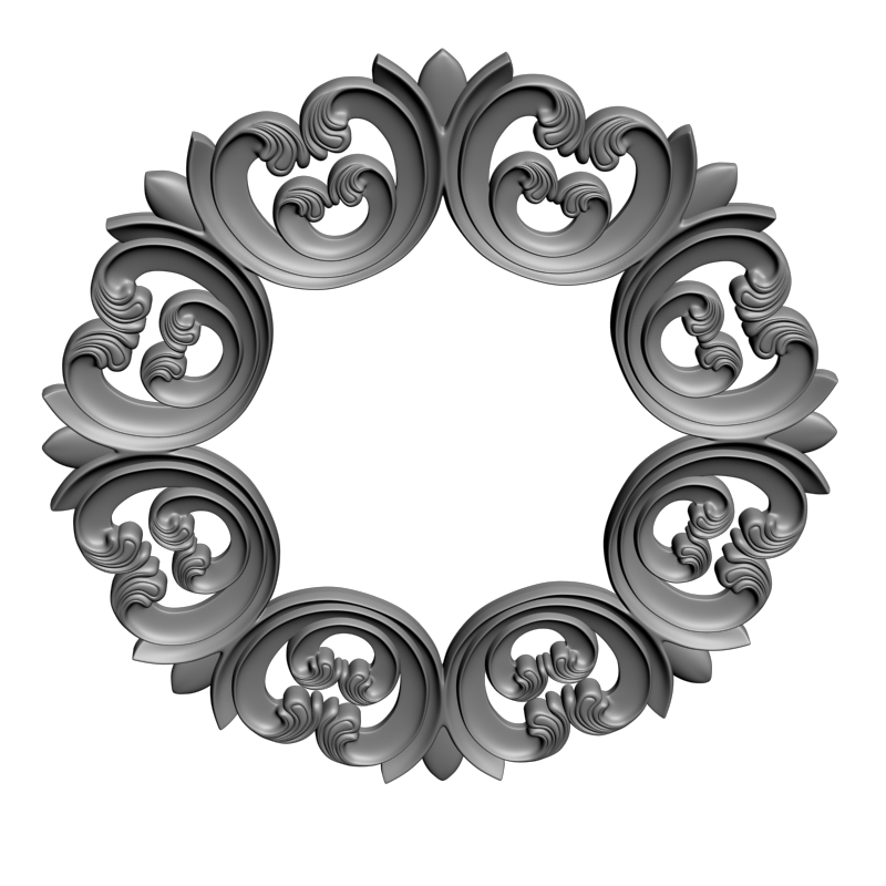 картинка Рама резная D14-549 3D-STL.COM