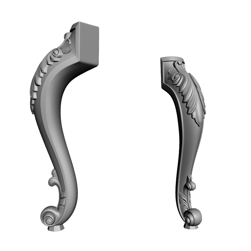 картинка Ножка резная M6-018 3D-STL.COM