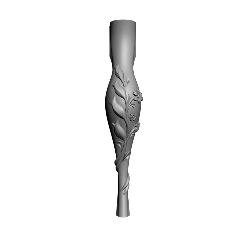 картинка Ножка мебельная резная M6-128 3D-STL.COM