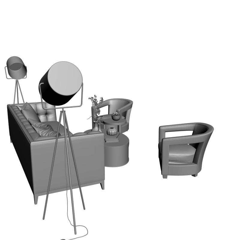 картинка Набор мебели M13-043 3D-STL.COM