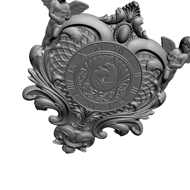 картинка Часы резные P3-011 3D-STL.COM