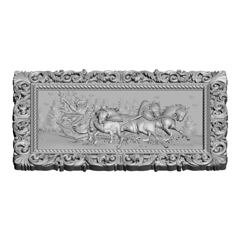 картинка С Новым Годом D12-789 3D-STL.COM