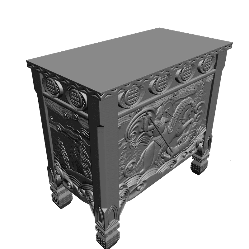 картинка Сундук + 7 деталей M13-008 3D-STL.COM