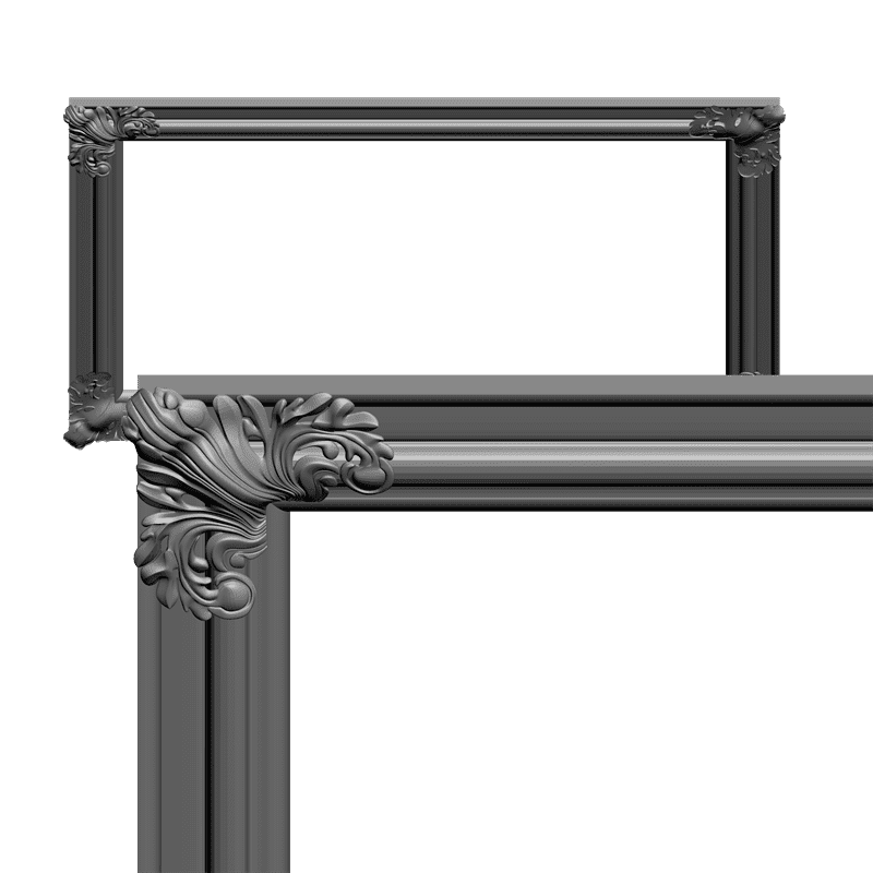картинка Рамеа резная к зеркалу D14-028 3D-STL.COM
