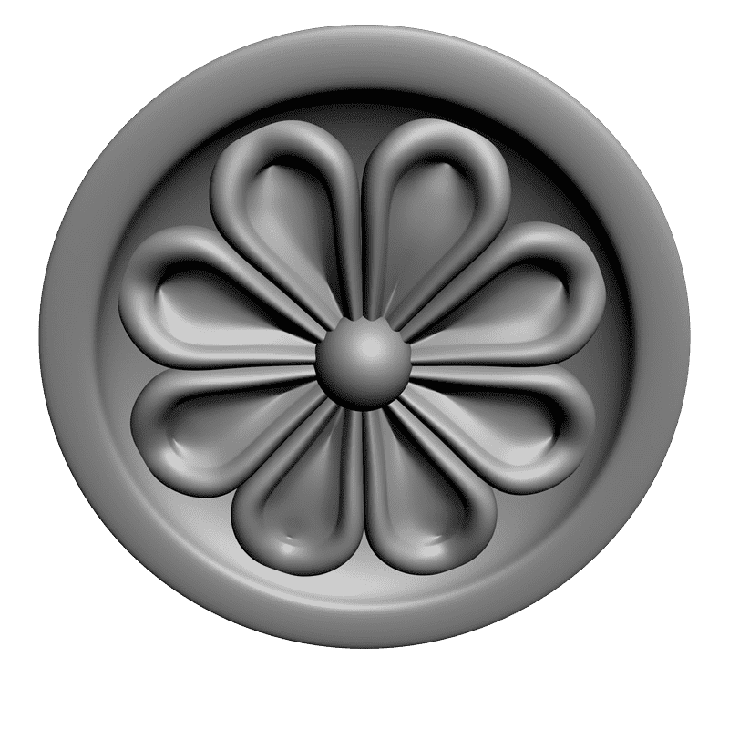 картинка Розетка резная D16-130 3D-STL.COM