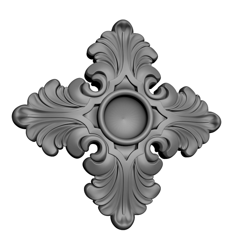 картинка Розетка резная D16-358 3D-STL.COM