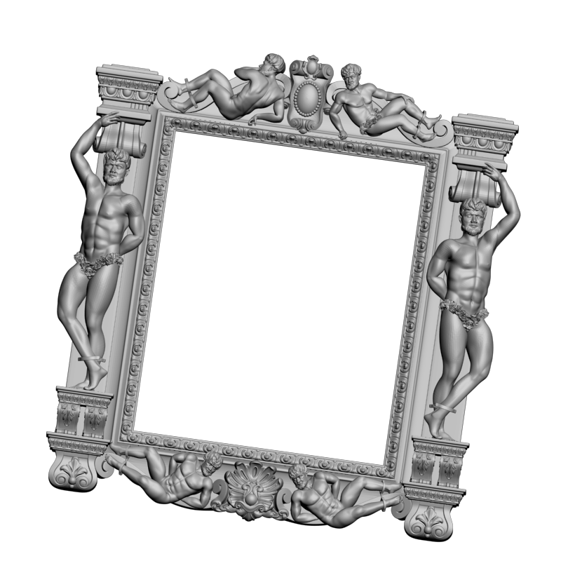 картинка Рама резная D14-474 3D-STL.COM