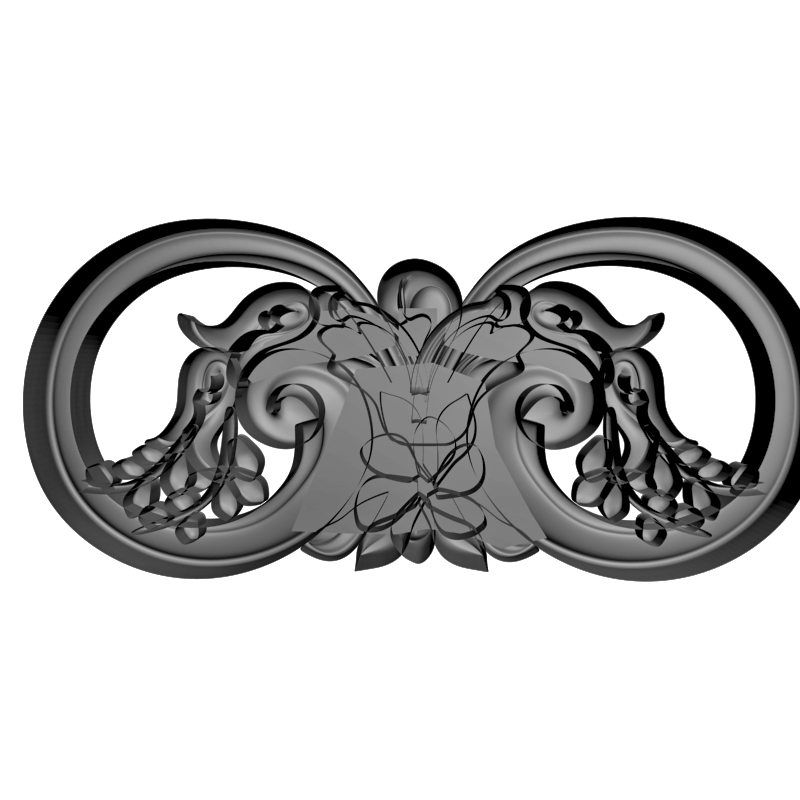 картинка Накладка декоративная рамная D10-391 3D-STL.COM