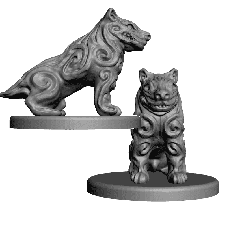картинка Набор шахмат. Демоны PI3-106 3D-STL.COM