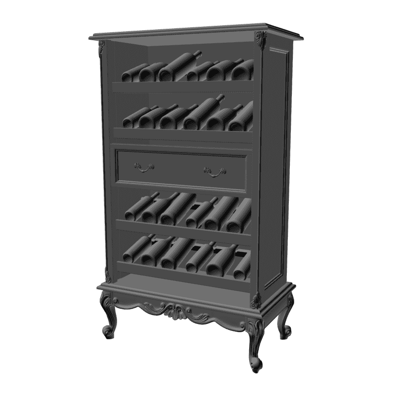картинка Шкаф для бутылок M11-013 3D-STL.COM