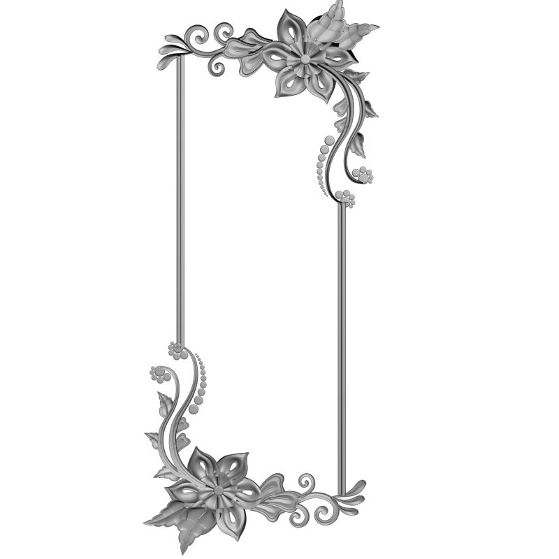 картинка Рамка резная D14-658 3D-STL.COM