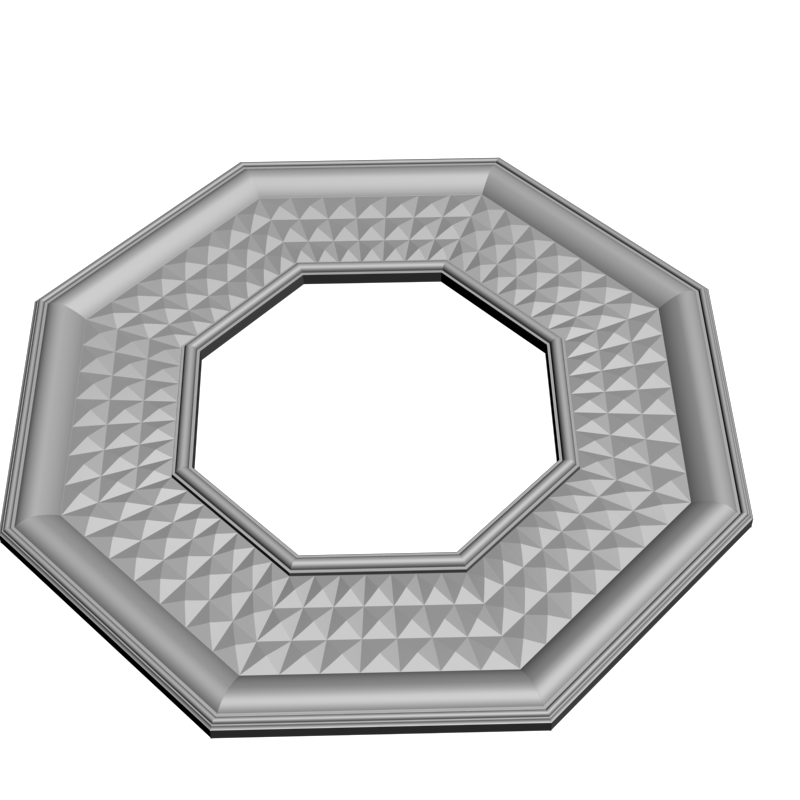 картинка Рама резная 8-миугольная D14-424 3D-STL.COM