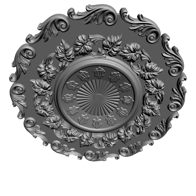 картинка Часы резные P3-040 3D-STL.COM