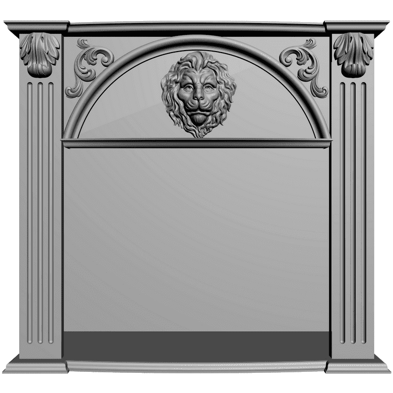 картинка Камин H4-004 3D-STL.COM