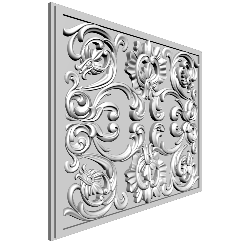 картинка Накладка резная D10-305 3D-STL.COM