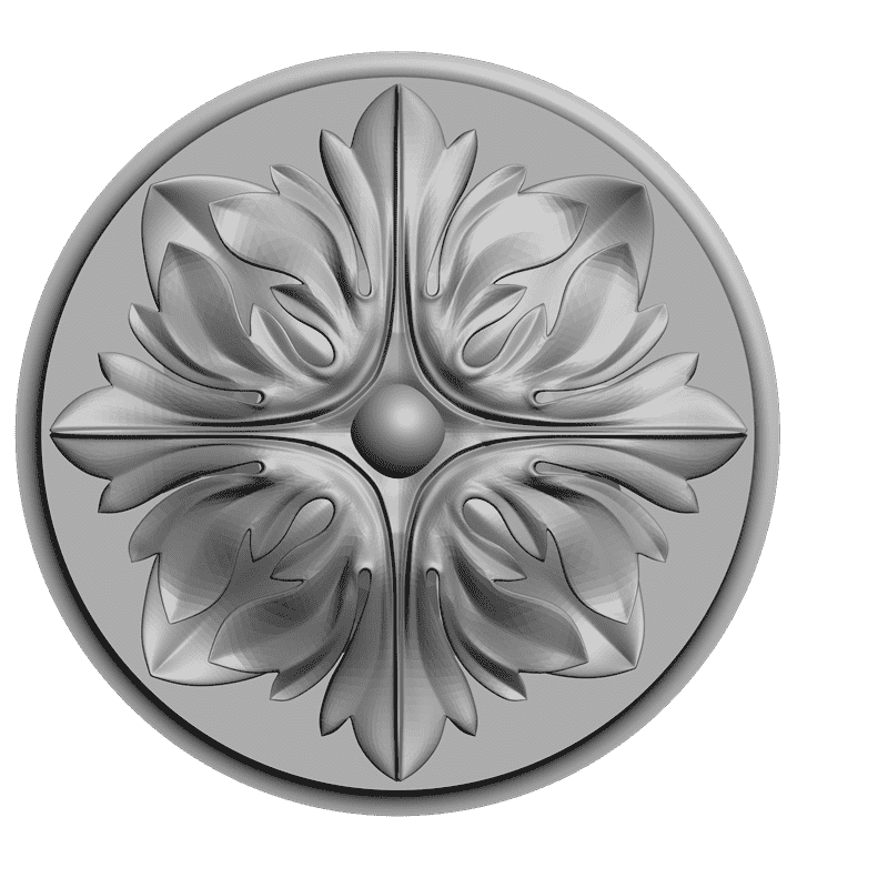картинка Розетка резная D16-050 3D-STL.COM