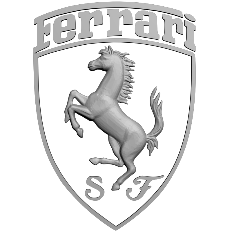 картинка Ferrari Logo RG3-071 3D-STL.COM