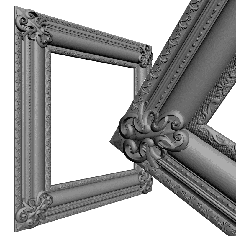картинка Рама квадратная под картину D14-315 3D-STL.COM