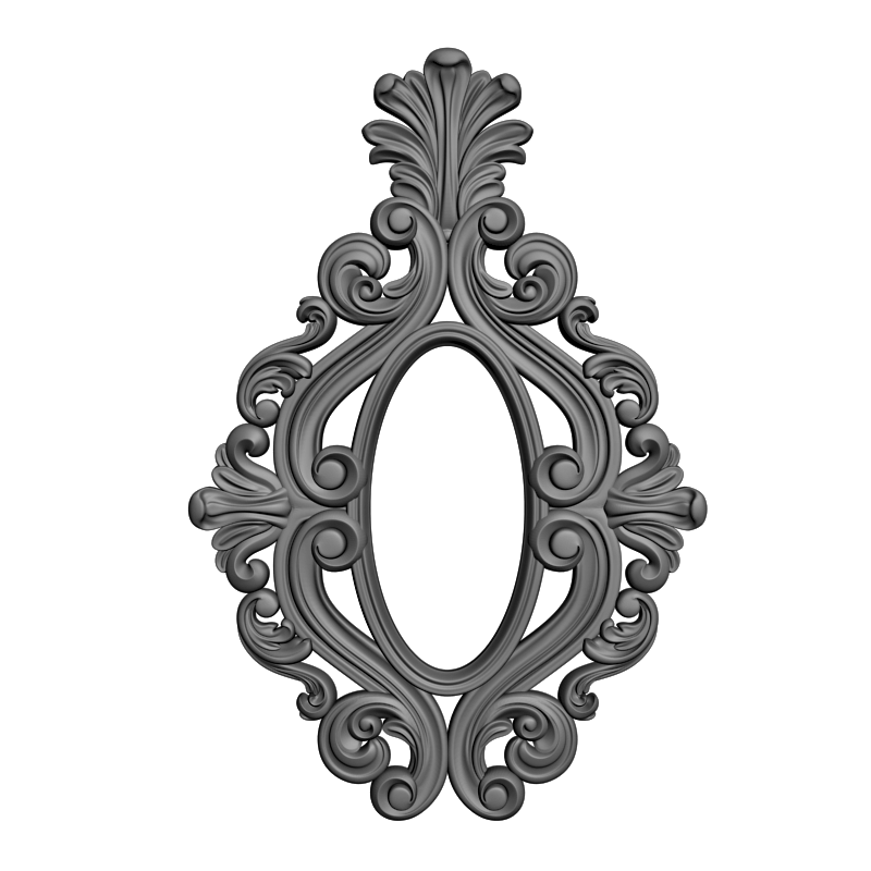 картинка Рама резная овальная D14-456 3D-STL.COM