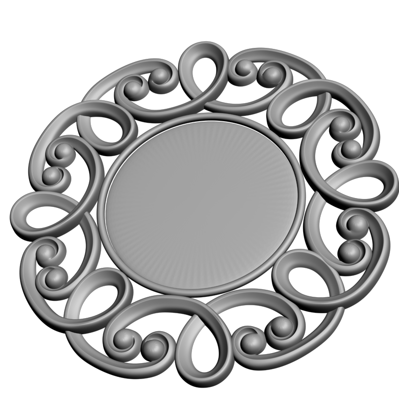 картинка Рама резная D14-566 3D-STL.COM