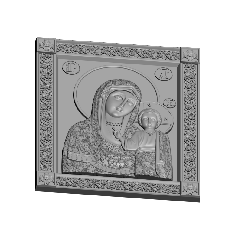 картинка Казанская Пресветая Богородица V3-361 3D-STL.COM