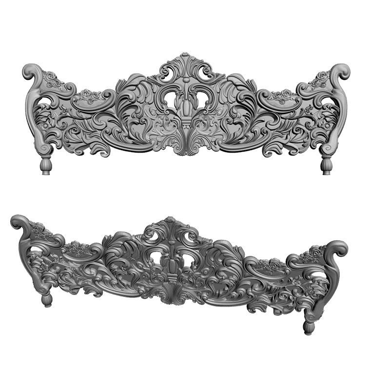 картинка Кровать M4-017 3D-STL.COM