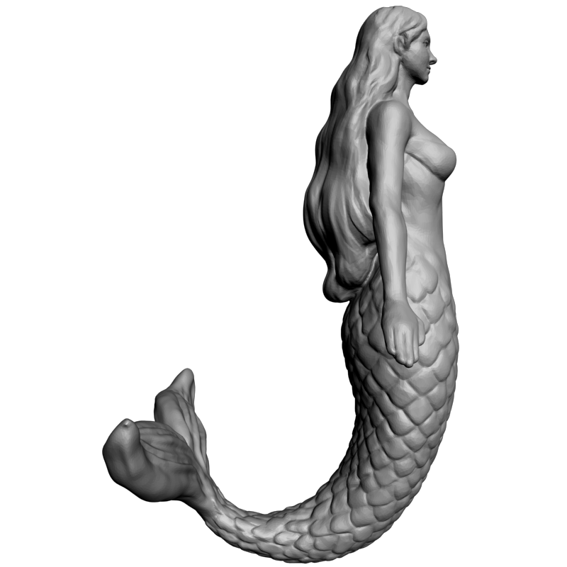 картинка Русалка L3-308 3D-STL.COM