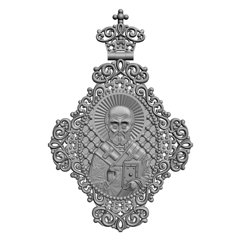 картинка Георгий Победоносец Подвеска RY5-094 3D-STL.COM