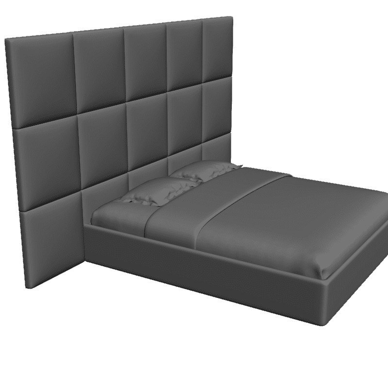 картинка Bed Kioto Var, 29 180x200 - Dream LandM4-158 3D-STL.COM