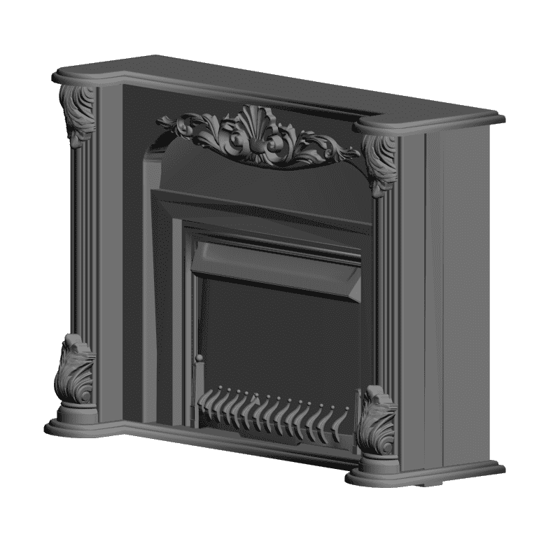 картинка Камин H4-027 3D-STL.COM
