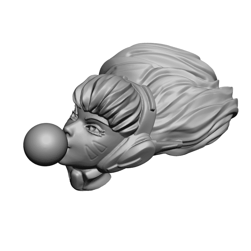 картинка Голова девушки L5-011 3D-STL.COM