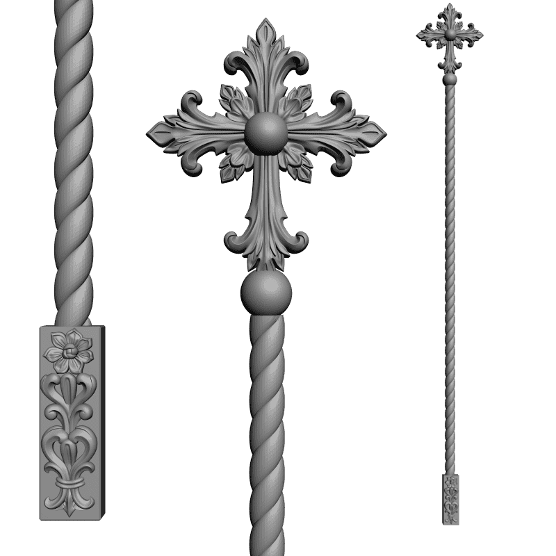 картинка Царские врата. 3 файла V9-054 3D-STL.COM